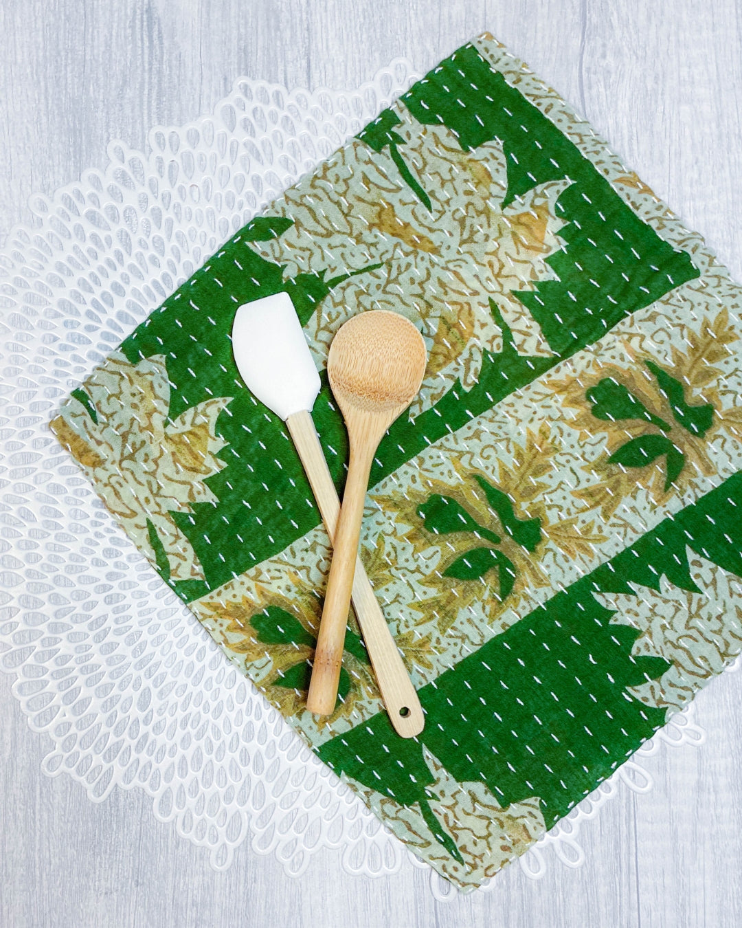 Kantha Dish Cloth | Christmas