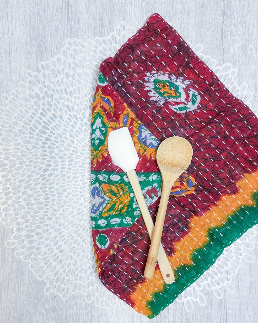 Kantha Dish Cloth | Christmas