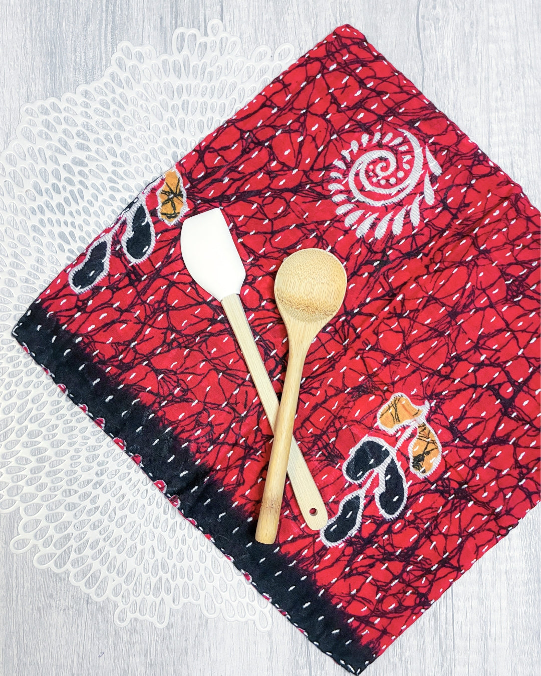 Kantha Dish Cloth | Christmas