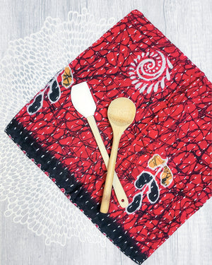 Kantha Dish Cloth | Christmas