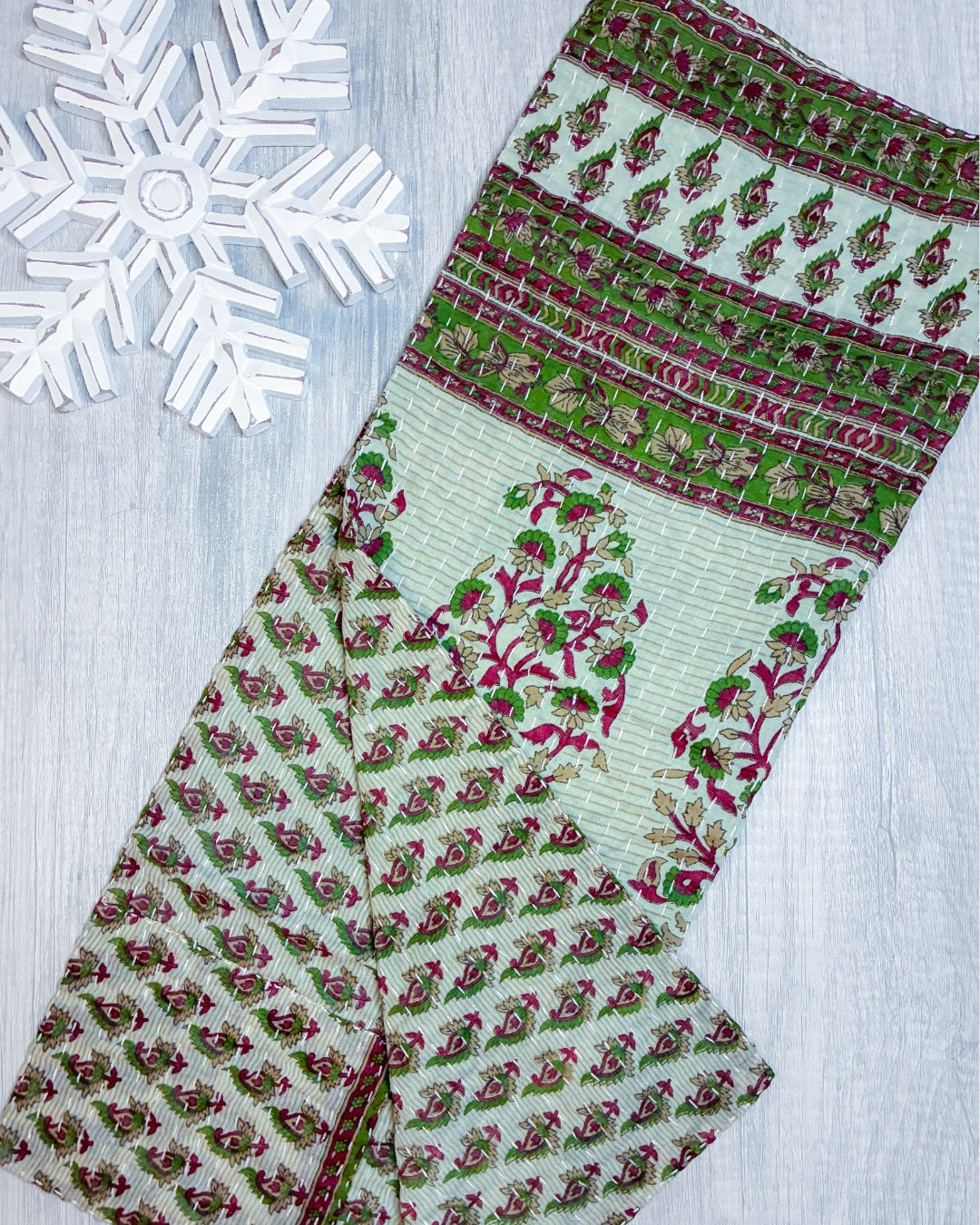 Kantha Kitchen Towel | Christmas