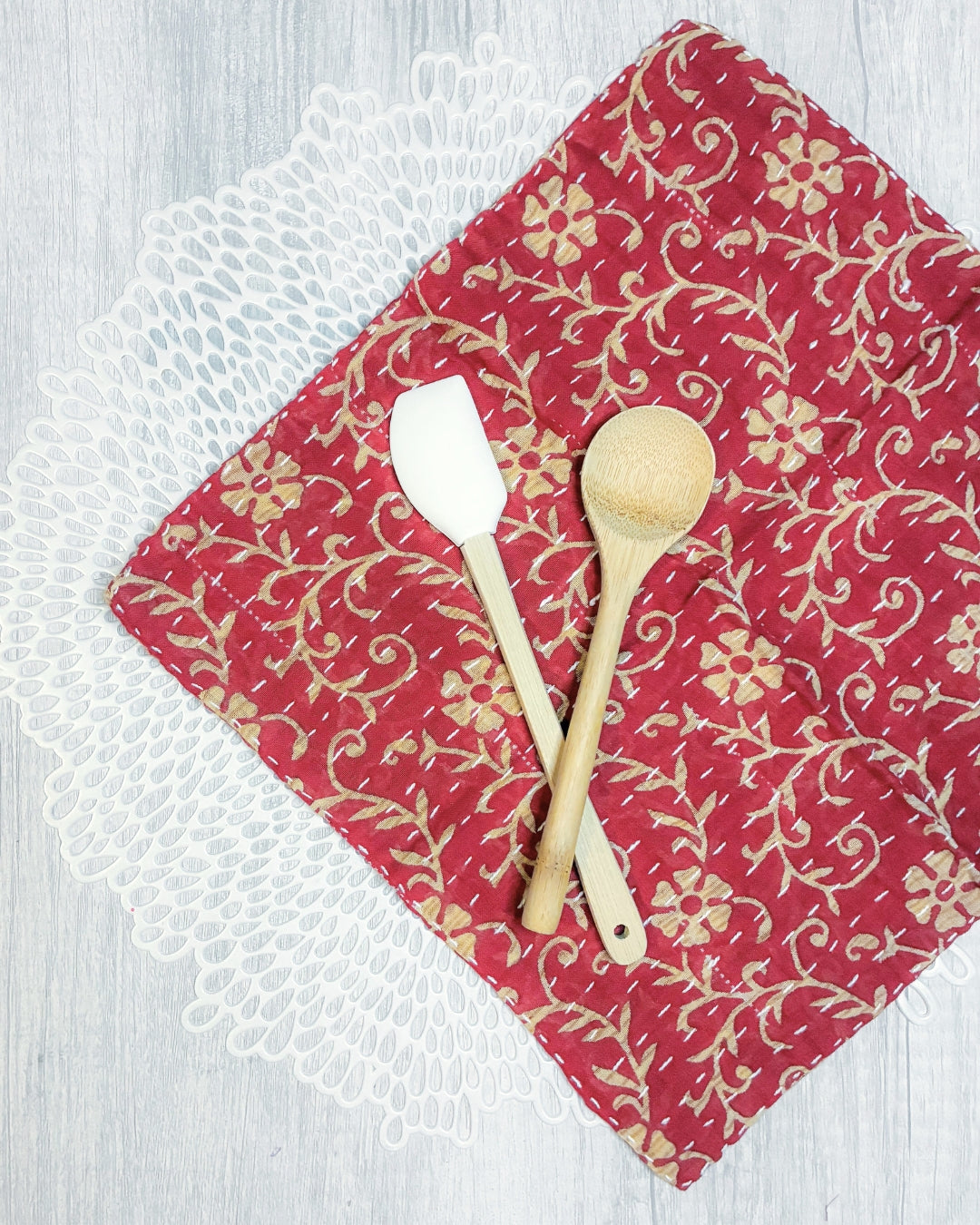 Kantha Dish Cloth | Christmas