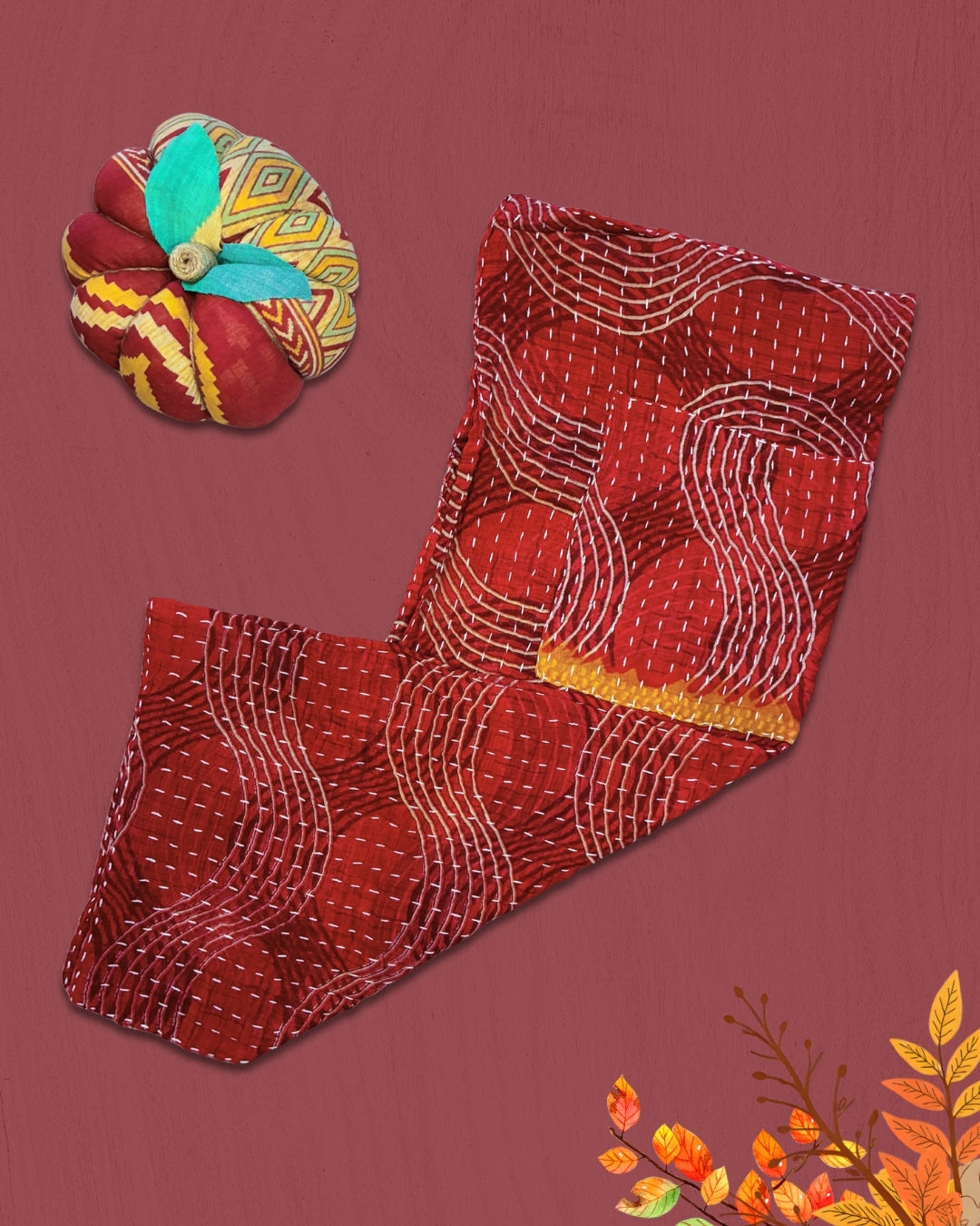 Kantha Kitchen Towel | Fall