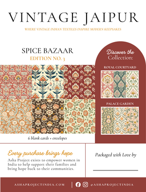 Greeting Card Set | Vintage Jaipur | Spice Bazaar No. 3