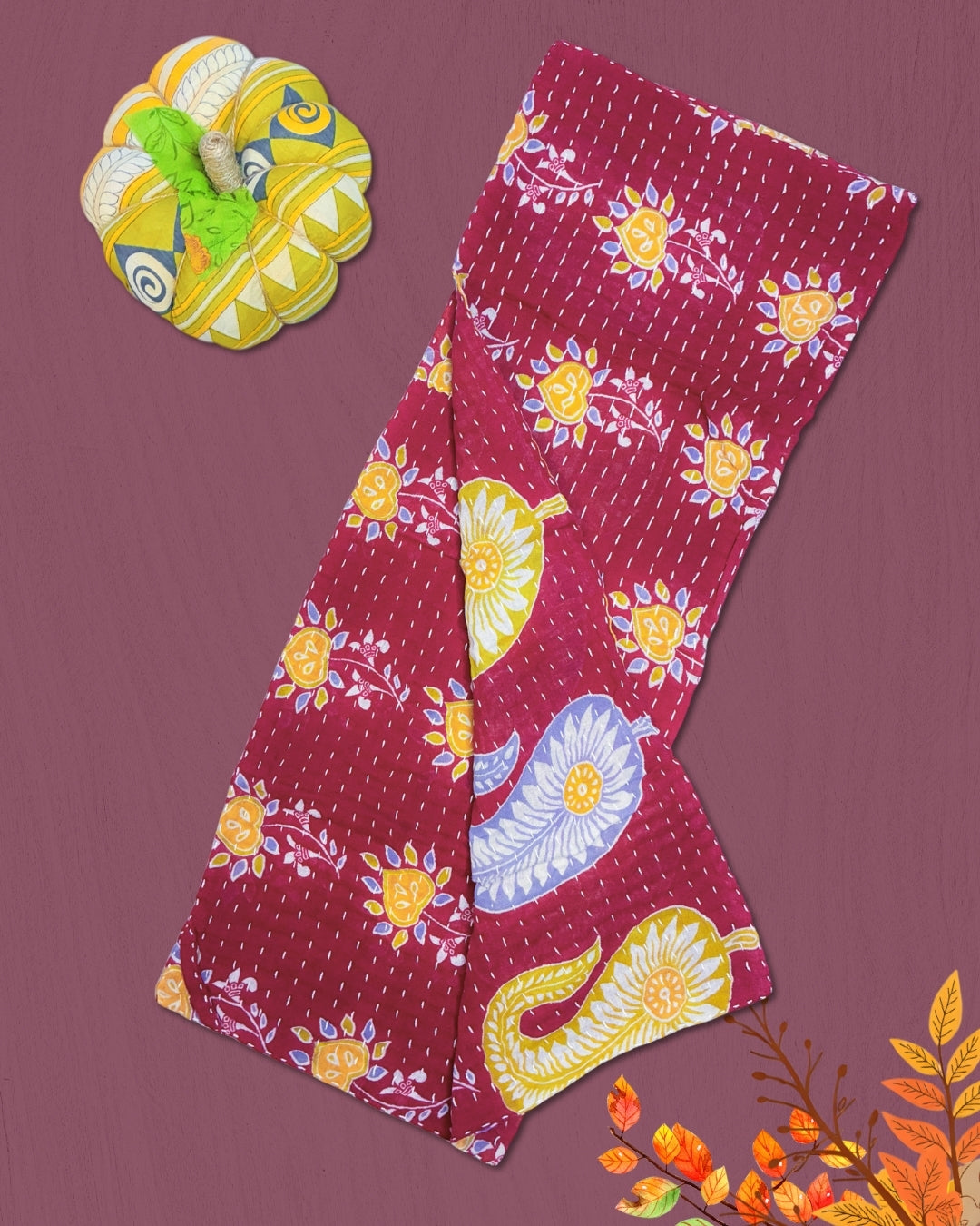 Kantha Kitchen Towel | Fall