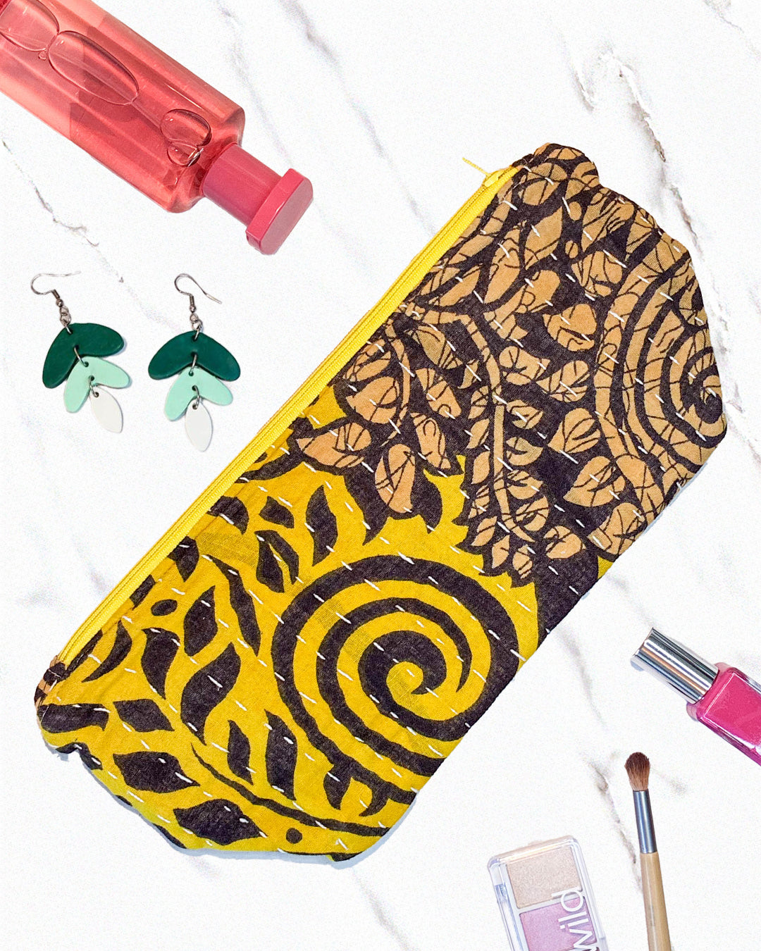 Kantha Cosmetic Bag | Large