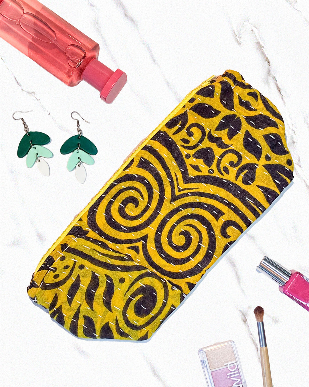 Kantha Cosmetic Bag | Large