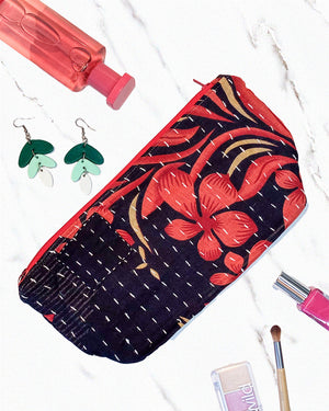 Kantha Cosmetic Bag | Large