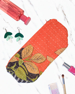 Kantha Cosmetic Bag | Large