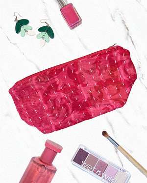 Kantha Cosmetic Bag | Medium