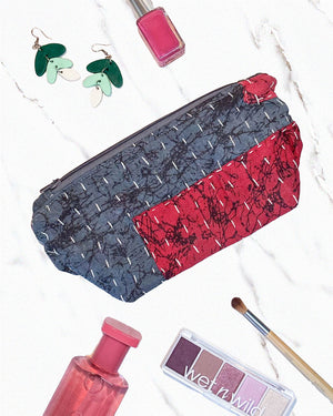 Kantha Cosmetic Bag | Medium