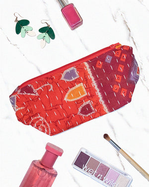 Kantha Cosmetic Bag | Medium