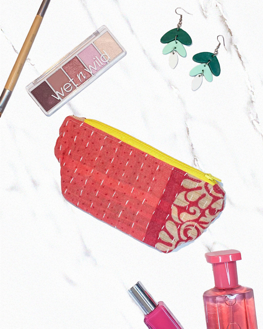 Kantha Cosmetic Bag | Small