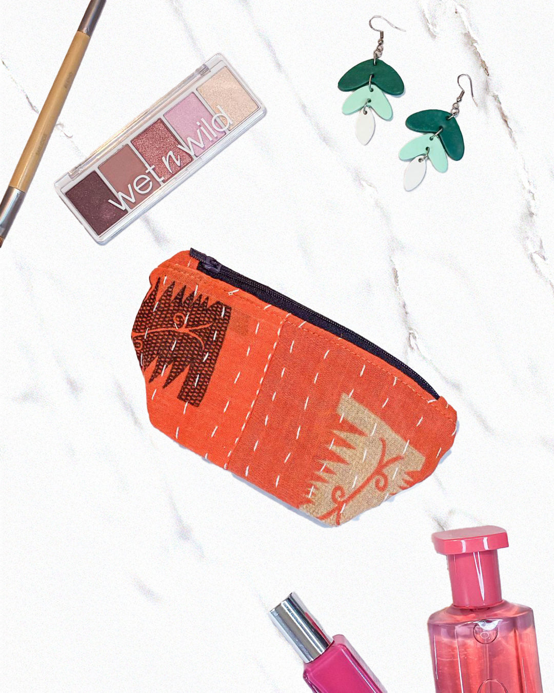 Kantha Cosmetic Bag | Small