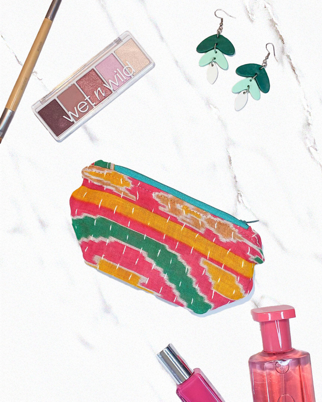 Kantha Cosmetic Bag | Small