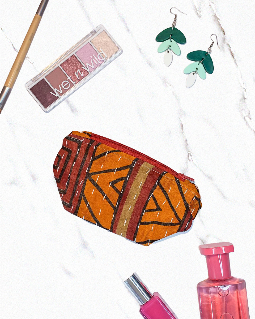 Kantha Cosmetic Bag | Small