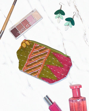 Kantha Cosmetic Bag | Small