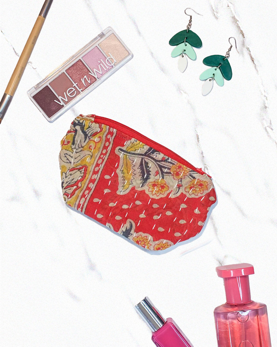 Kantha Cosmetic Bag | Small