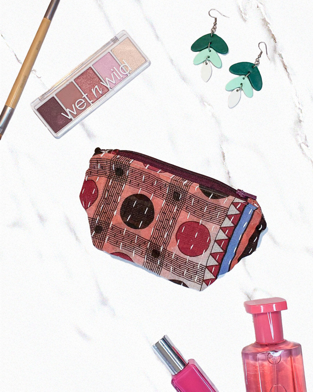 Kantha Cosmetic Bag | Small