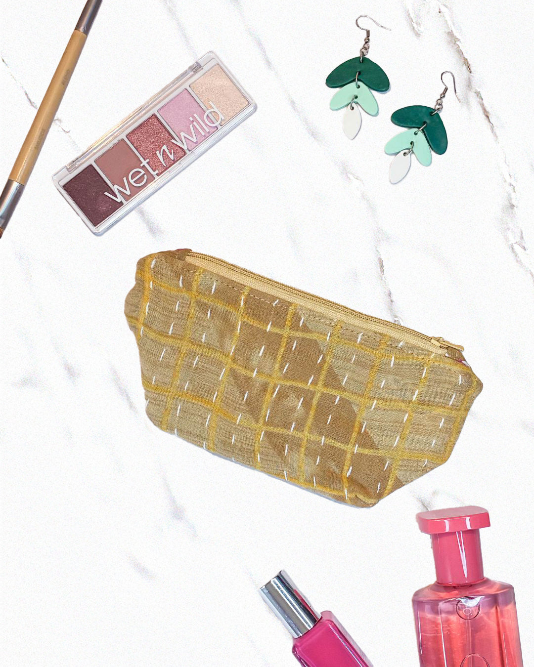 Kantha Cosmetic Bag | Small