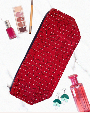 Kantha Cosmetic Bag | Extra Large