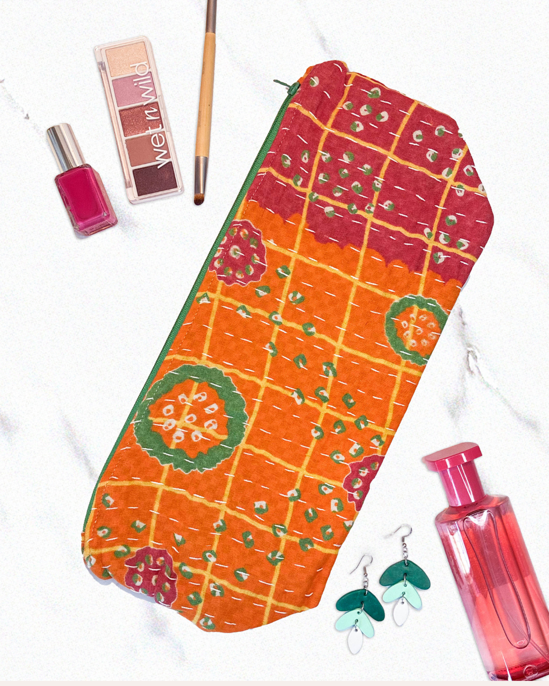 Kantha Cosmetic Bag | Extra Large