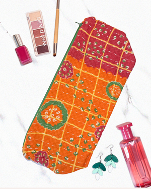 Kantha Cosmetic Bag | Extra Large