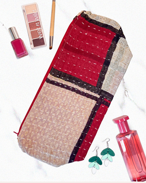 Kantha Cosmetic Bag | Extra Large