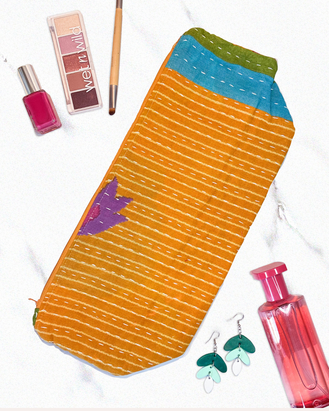 Kantha Cosmetic Bag | Extra Large