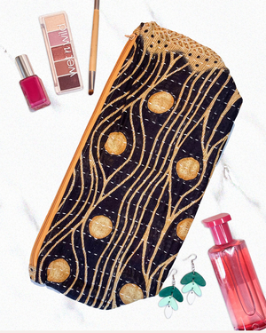 Kantha Cosmetic Bag | Extra Large