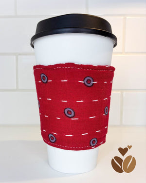 Kantha Coffee Cozy