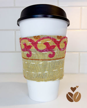 Kantha Coffee Cozy