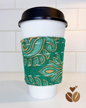 Kantha Coffee Cozy