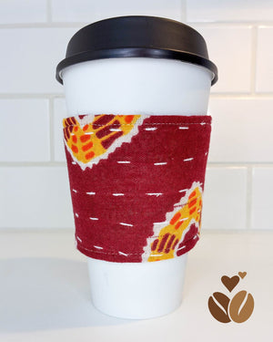 Kantha Coffee Cozy