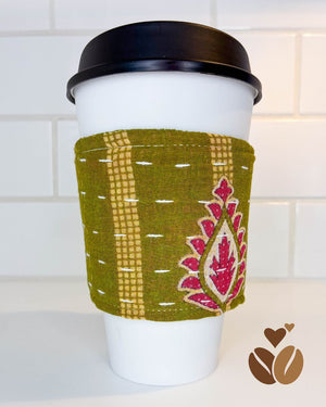 Kantha Coffee Cozy