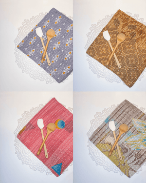 Kantha Dish Cloth Gift Set (4)