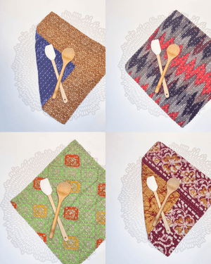 Kantha Dish Cloth Gift Set (4