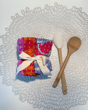 Kantha Dish Cloth Gift Set (4)
