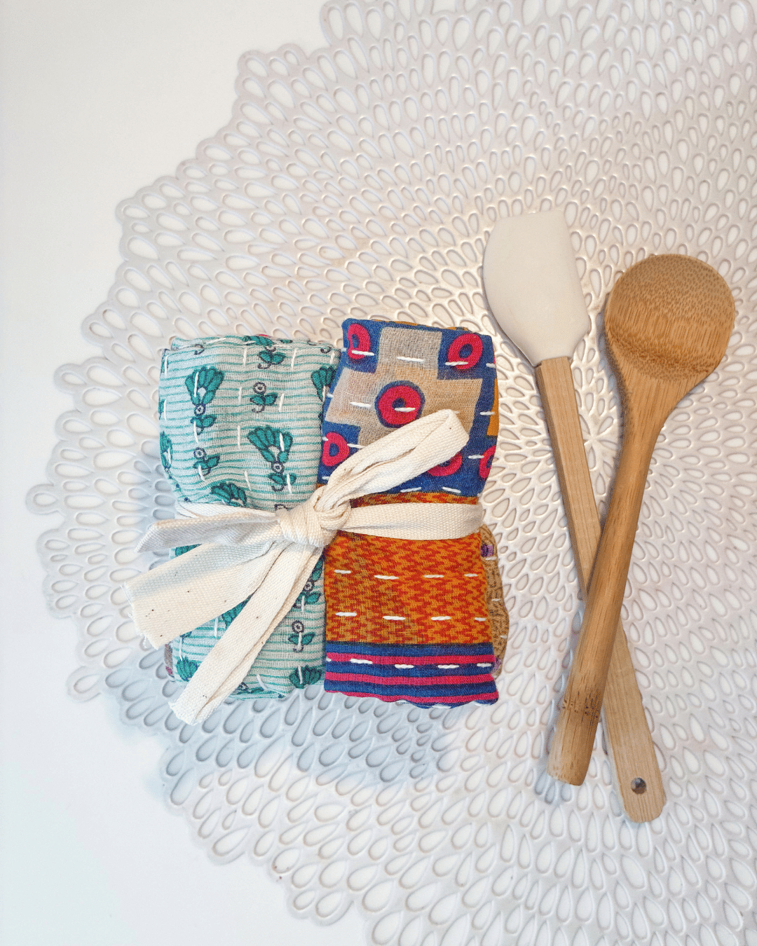 Kantha Dish Cloth Gift Set (4)
