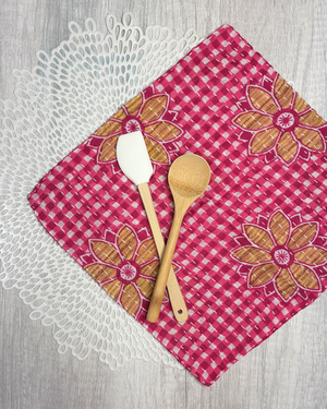 Kantha Dish Cloth | Valentine's Day