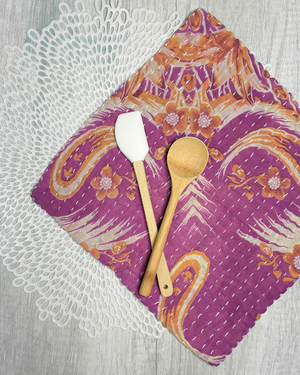 Kantha Dish Cloth | Valentine's Day