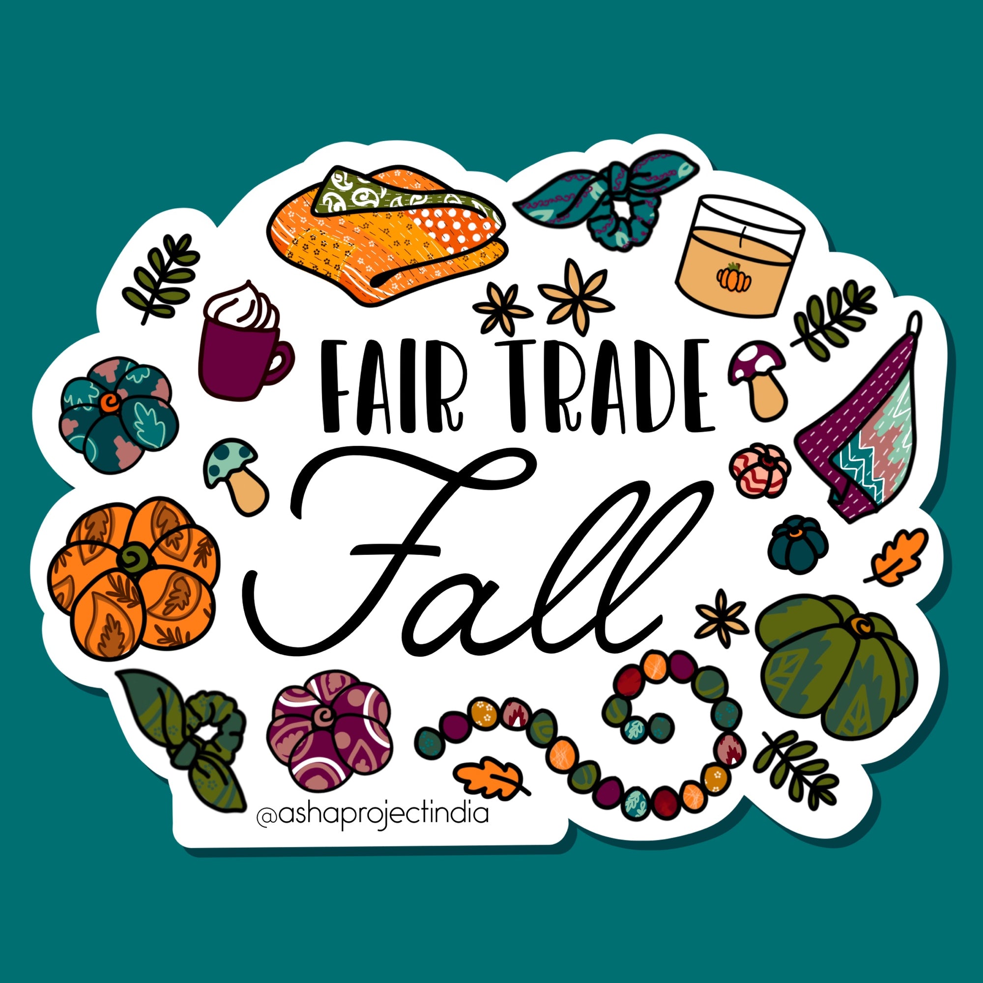 Fair Trade Fall Sticker