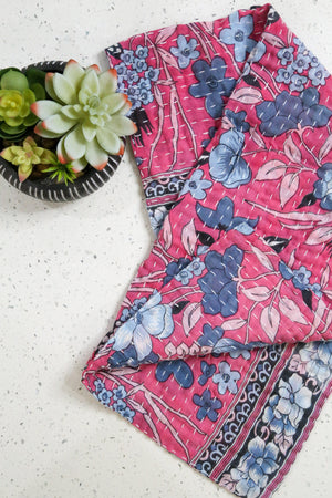 Kantha Kitchen Towel - Valentines Day