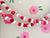 Valentine Saree Bead Garland - Red, Pink and White