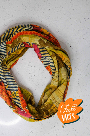 Kantha Infinity Scarf