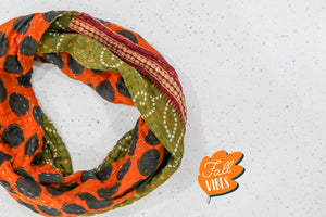 Kantha Infinity Scarf