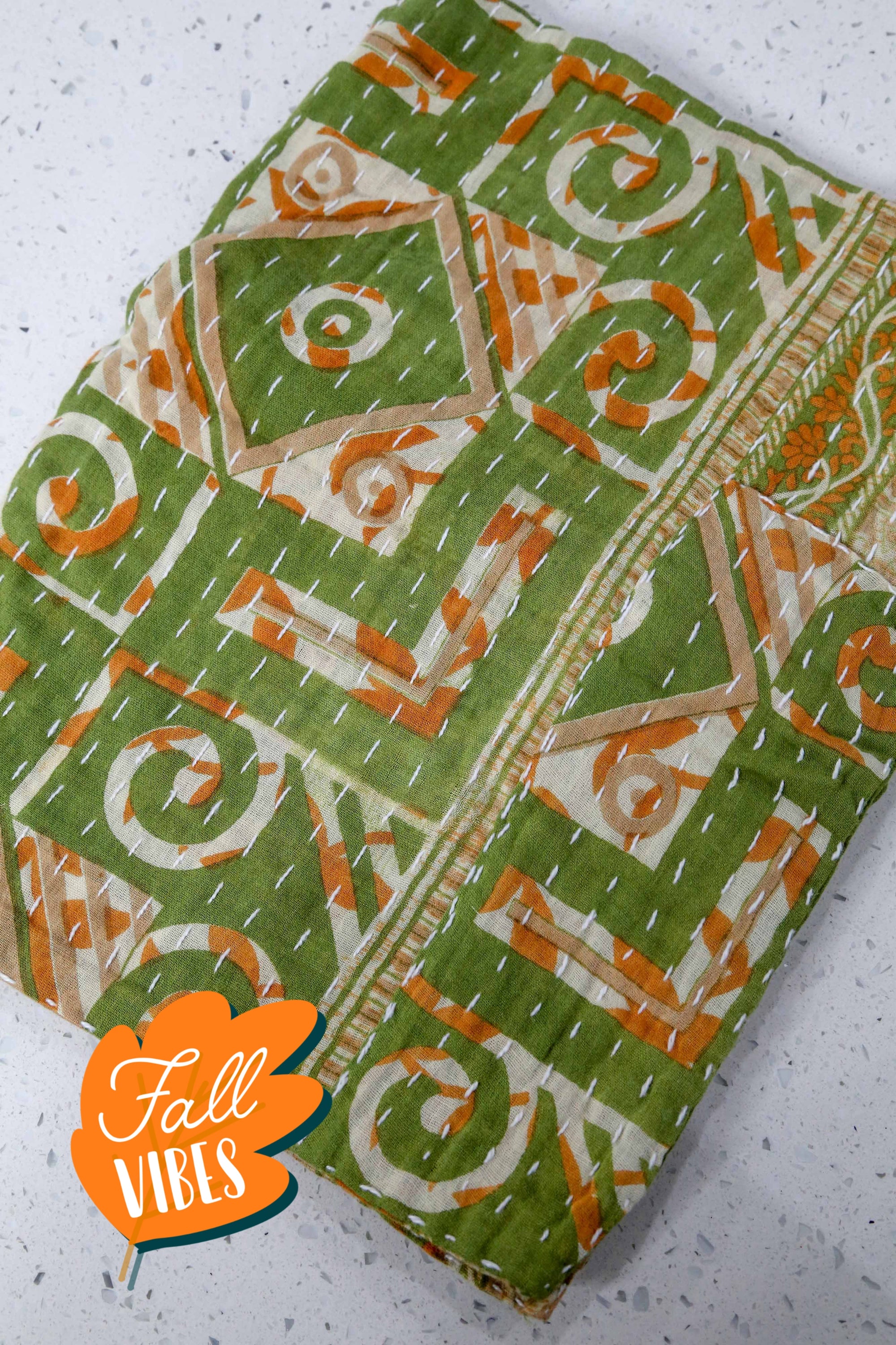 Kantha Kitchen Towel