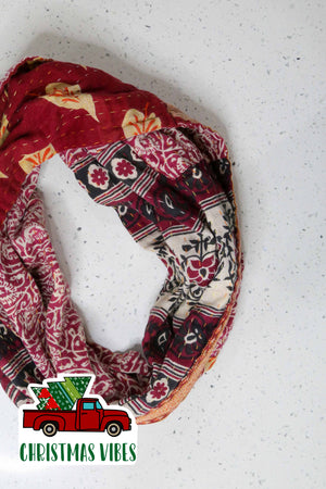 Kantha Infinity Scarf