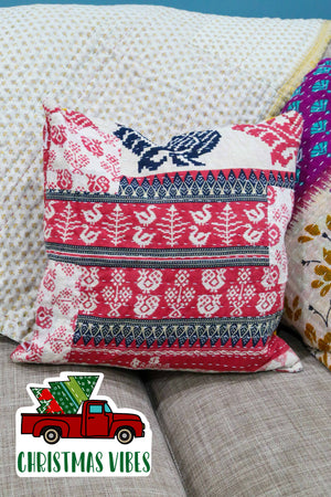 Kantha Pillow Cover