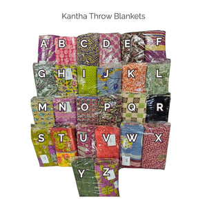 Kantha Throw Blanket | Assorted